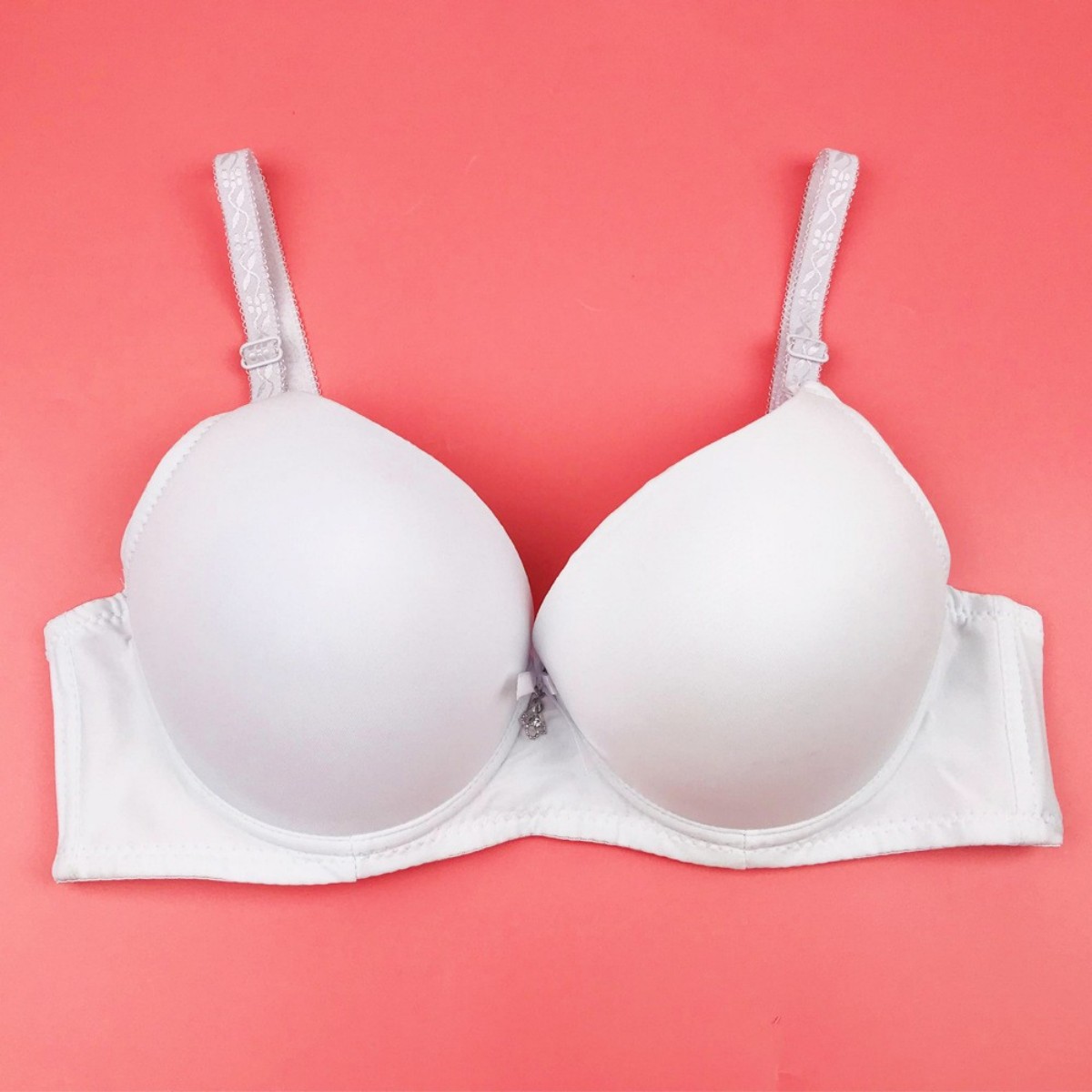 Womens Push Up Bra Underwire Basic Everyday Classic Soft Padded Smooth Bras